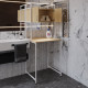 Стеллаж полка Бафрум 404 Ferrum-decor для стиральной машины 178x70,5x60,5 Белый металл ДСП Дуб Кремона Торро 16 мм (FRD-107612) - фото 4
