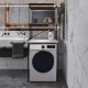 Стеллаж полка Бафрум 404 Ferrum-decor для стиральной машины 178x70,5x60,5 Черный металл ДСП Бетон 16 мм (FRD-107382) - фото 3
