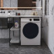 Стеллаж полка Бафрум 405 Ferrum-decor для стиральной машины 90x101x60,5 Черный металл ДСП Бетон 16 мм (FRD-107392) - фото 3