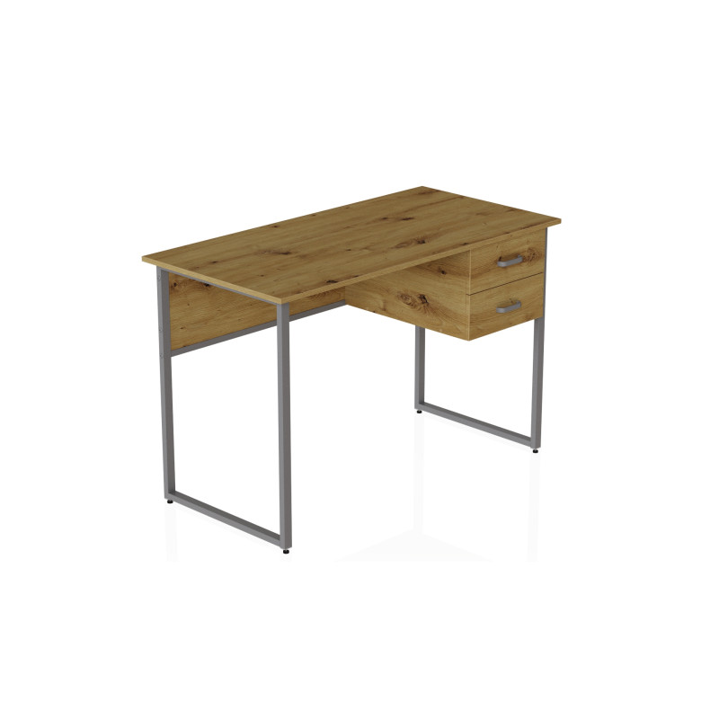 Компьютерный стол Ferrum-decor Дакота 75x140x70 серый ДСП Дуб Артизан 32мм (FRD-107282)