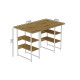 Компьютерный стол Ferrum-decor Карэн 75x140x60 белый ДСП Дуб Артизан 16мм (FRD-107252) - фото 3