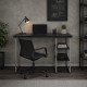 Стол письменный Кевин Ferrum-decor 75x120x60 Серый металл ДСП Каштан Арвадонна 32 мм (FRD-108092) - фото 1