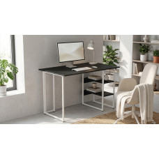 Стол письменный Кевин Ferrum-decor 75x100x60 Белый металл ДСП Каштан Арвадонна 16 мм (FRD-108082)