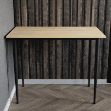 Універсальний стіл Prime Ferrum-decor 750x1400x600 Чорний метал ДСП Дуб Кремона Торро 16 мм (FRD-107652)