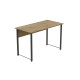 Компьютерный стол Ferrum-decor Курт 75x140x60 черный ДСП Дуб Артизан 32мм (FRD-107162) - фото 5