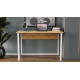 Компьютерный стол Ferrum-decor Курт 75x120x70 белый ДСП Дуб Артизан 32мм (FRD-107152) - фото 2