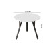 Стол круглый MARSI 3 870-3 Ferrum-decor 750x870x870 Черный металл ДСП Белый 16 мм (FRD-107422) - фото 2