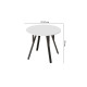 Стол круглый MARSI 4 870-4 ноги на конус Ferrum-decor 750x870x870 Черный металл ДСП Белый 16 мм (FRD-107432) - фото 1