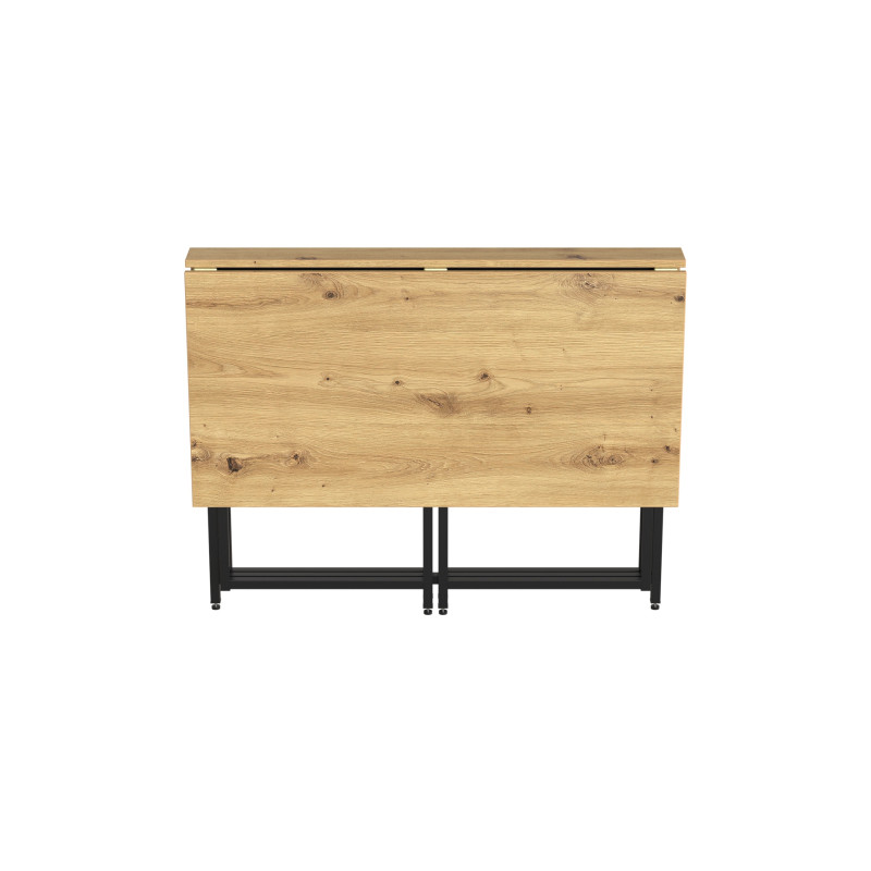 Стол-книжка трансформер Морис 2 Ferrum-decor 750x1000x1100 Черный металл ДСП Дуб Артизан 16 мм (FRD-107322)