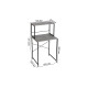 Стеллаж полка Бафрум 402 Ferrum-decor для стиральной машины 133,5x70,5x60,5 Черный металл ДСП Бетон 16 мм (FRD-107362) - фото 6