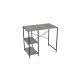 Стеллаж полка Бафрум 405 Ferrum-decor для стиральной машины 90x101x60,5 Черный металл ДСП Бетон 16 мм (FRD-107392) - фото 4