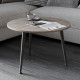 Стол журнальный круглый OPTIMA 1 ноги на конус Ferrum-decor 450x670x670 Черный металл Дуб Кремона Канолло 16 мм (FRD-107532) - фото 3