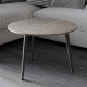 Стол журнальный круглый OPTIMA 1 ноги на конус Ferrum-decor 450x670x670 Черный металл Дуб Кремона Канолло 16 мм (FRD-107532) - фото 2