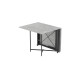 Стол обеденный трансформер книжка Орион Pro Ferrum-decor 75x152x90 Черный металл ДСП Бетон 16 мм (FRD-107402) - фото 10