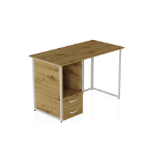 Компьютерный стол Ferrum-decor Отто 75x140x60 белый ДСП Дуб Артизан 32мм (FRD-107012)
