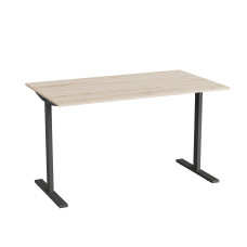 Стол письменный Space Ferrum-decor 750x1400x600 Черный металл ДСП Дуб Сан-Марино 16 мм (FRD-107952)
