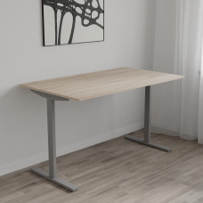 Стол письменный Space Ferrum-decor 750x1400x700 Серый металл ДСП Дуб Сан-Марино 16 мм (FRD-107992)