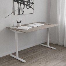 Стол письменный Space Ferrum-decor 750x1200x600 Белый металл ДСП Дуб Кремона Канолло 16 мм (FRD-107910)