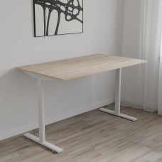 Стол письменный Space Ferrum-decor 750x1200x600 Белый металл ДСП Дуб Сан-Марино 16 мм (FRD-107912)
