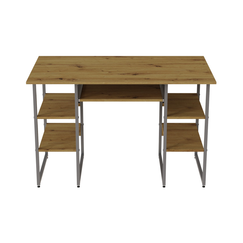 Компьютерный стол Ferrum-decor Тим 75x120x60 серый ДСП Дуб Артизан 32мм (FRD-106942)