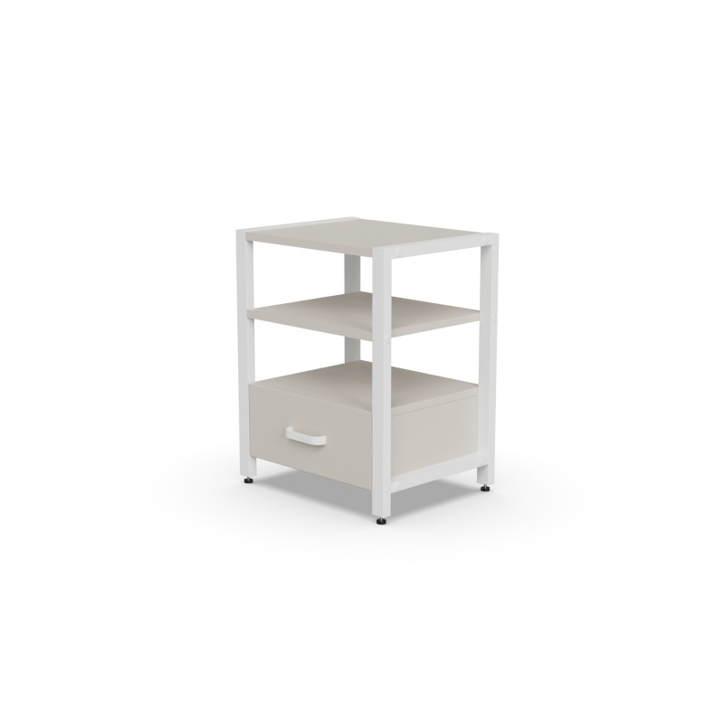 Тумба універсальна Ferrum-decor Вів'єн 1/1 50x41x40 білий ДСП Кашемір 16 мм (FRD-107812)