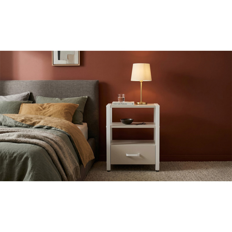 Тумба універсальна Ferrum-decor Вів'єн 1/1 50x41x40 білий ДСП Кашемір 16 мм (FRD-107812)