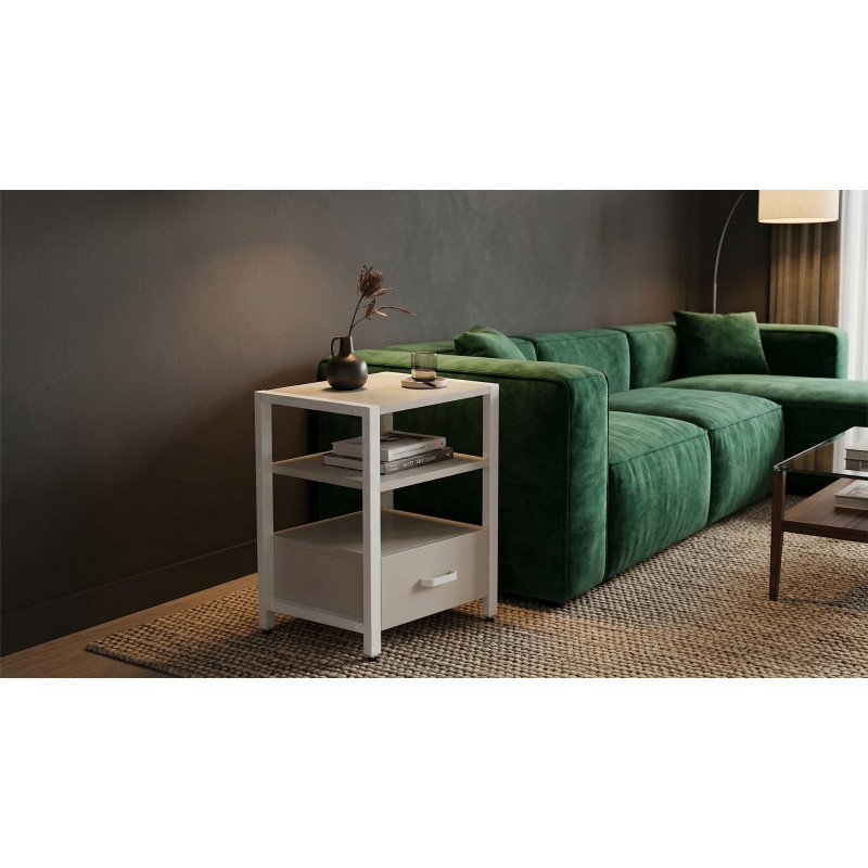Тумба універсальна Ferrum-decor Вів'єн 1/1 50x41x40 білий ДСП Кашемір 16 мм (FRD-107812) - фото 