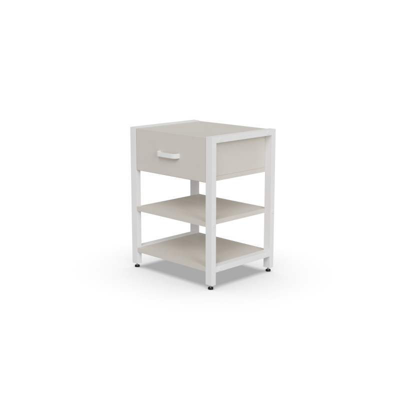 Тумба універсальна Ferrum-decor Вів'єн 1/2 50x41x40 білий ДСП Кашемір 16 мм (FRD-107782)