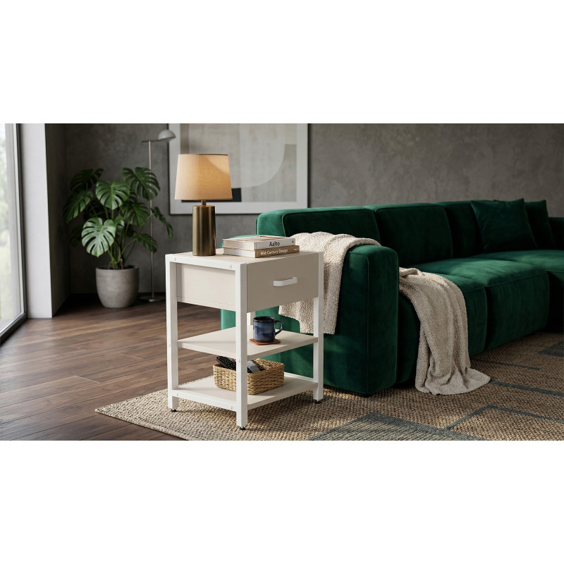 Тумба універсальна Ferrum-decor Вів'єн 1/2 50x41x40 білий ДСП Кашемір 16 мм (FRD-107782) - фото 