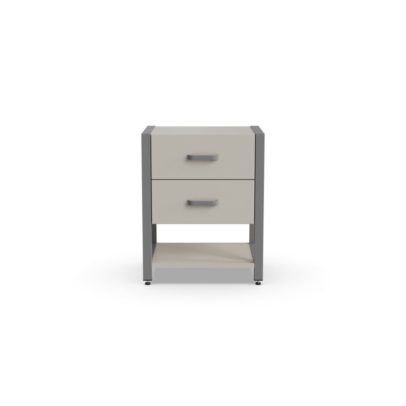 Тумба універсальна Ferrum-decor Вів'єн 2/1 50x41x40 сірий ДСП Кашемір 16 мм (FRD-107802)