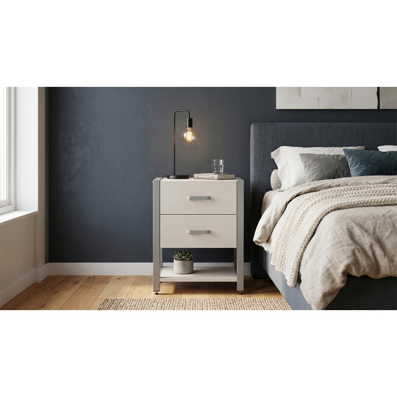 Тумба універсальна Ferrum-decor Вів'єн 2/1 50x41x40 сірий ДСП Кашемір 16 мм (FRD-107802)