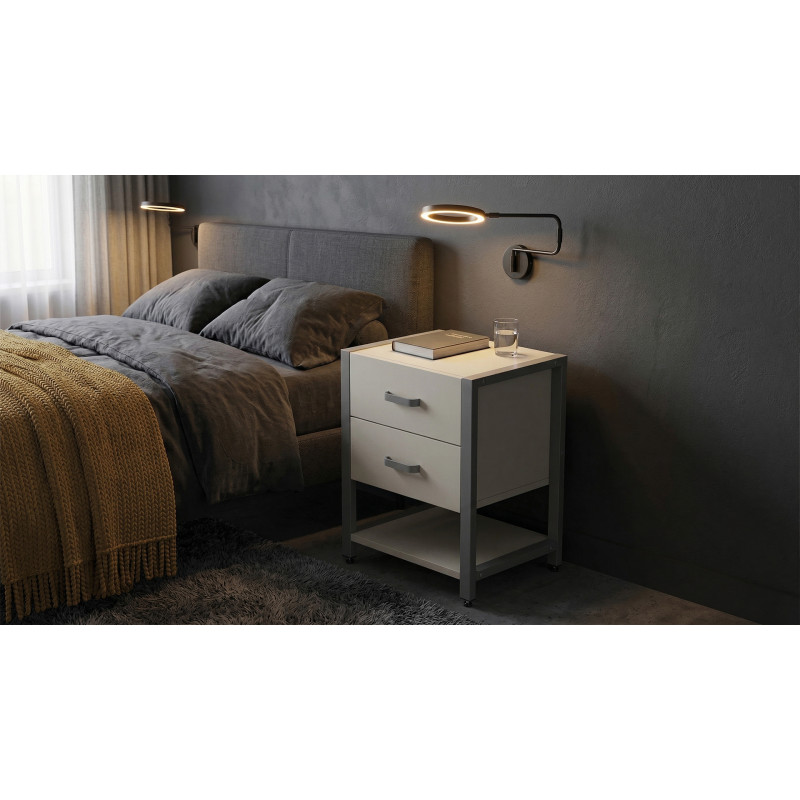 Тумба універсальна Ferrum-decor Вів'єн 2/1 50x41x40 сірий ДСП Кашемір 16 мм (FRD-107802)