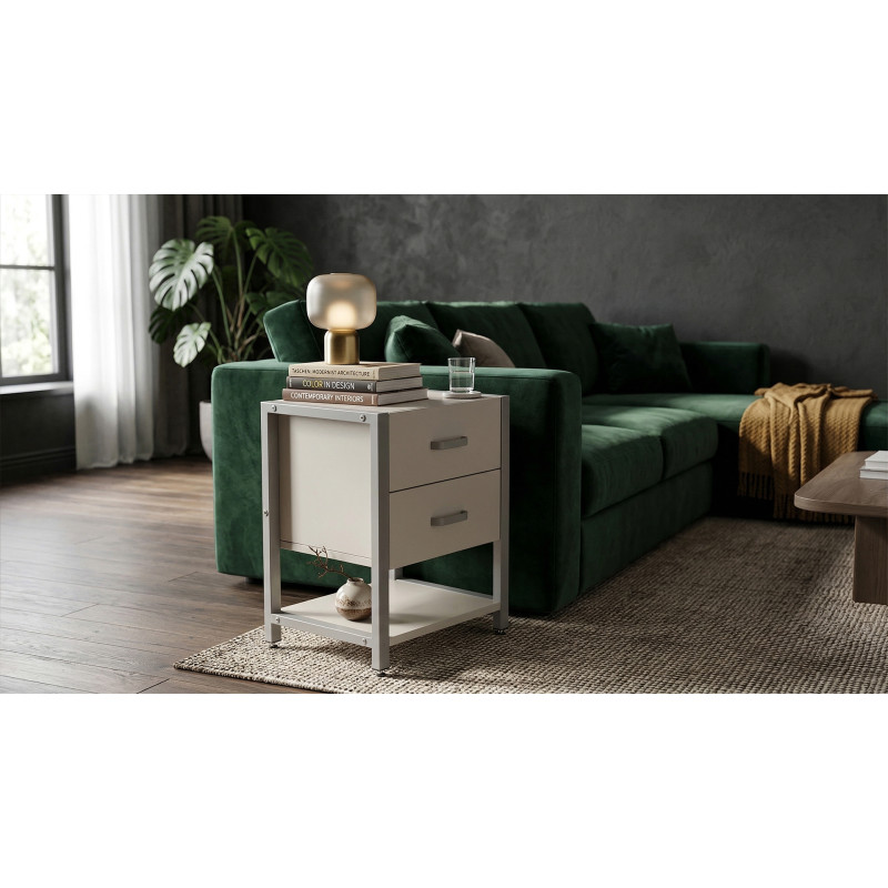 Тумба універсальна Ferrum-decor Вів'єн 2/1 50x41x40 сірий ДСП Кашемір 16 мм (FRD-107802) - фото 
