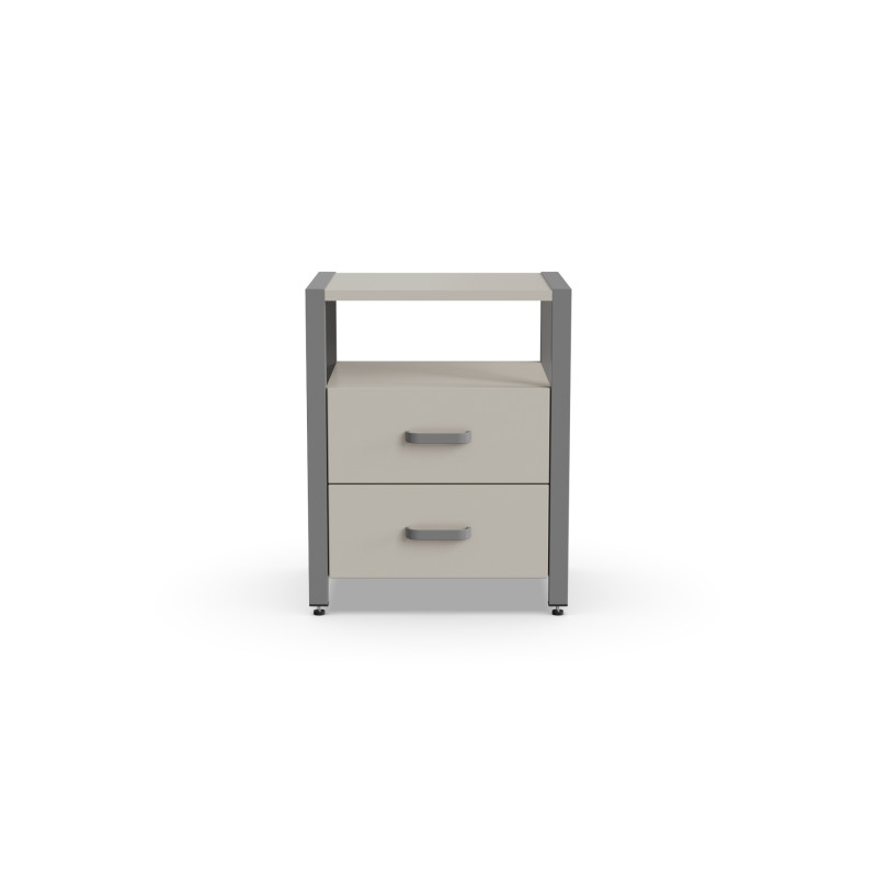 Тумба універсальна Ferrum-decor Вів'єн 2/2 50x41x40 сірий ДСП Кашемір 16 мм (FRD-107772)