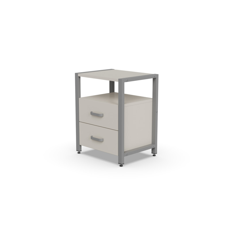 Тумба універсальна Ferrum-decor Вів'єн 2/2 50x41x40 сірий ДСП Кашемір 16 мм (FRD-107772)