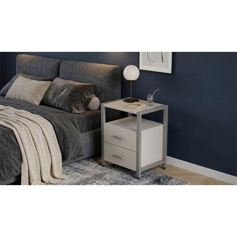 Тумба універсальна Ferrum-decor Вів'єн 2/2 50x41x40 сірий ДСП Кашемір 16 мм (FRD-107772)