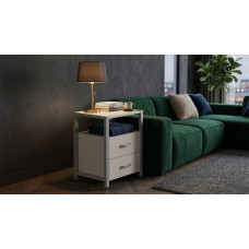 Тумба універсальна Ferrum-decor Вів'єн 2/2 50x41x40 сірий ДСП Кашемір 16 мм (FRD-107772)