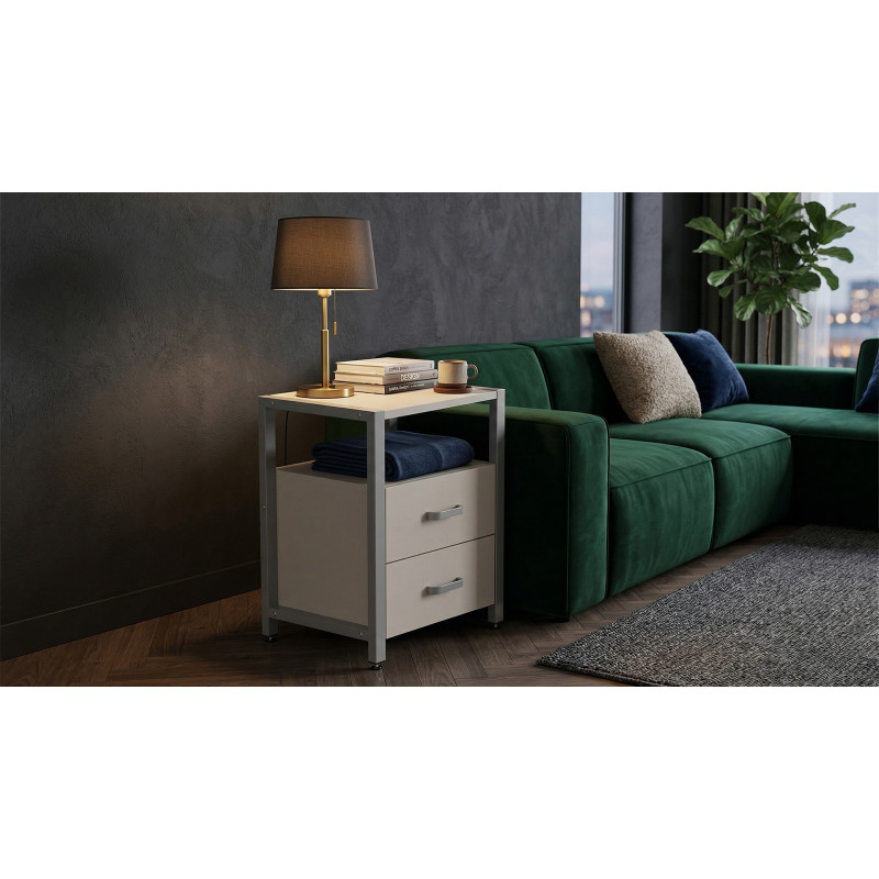 Тумба універсальна Ferrum-decor Вів'єн 2/2 50x41x40 сірий ДСП Кашемір 16 мм (FRD-107772) - фото 
