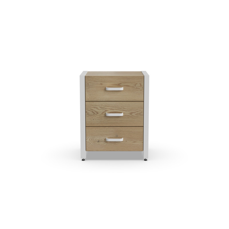 Тумба універсальна Ferrum-decor Вів'єн 3 50x41x40 білий ДСП Дуб Кремона Торро 16 мм (FRD-107752)