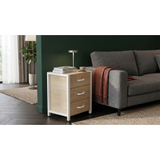 Тумба універсальна Ferrum-decor Вів'єн 3 50x41x40 білий ДСП Дуб Кремона Торро 16 мм (FRD-107752)