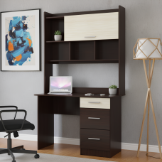 Стіл з надбудовою Еверест Школяр-4 венге/дуб молочний (EVR-2177)