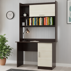 Стіл для учня з надбудовою Еверест Школяр-5 венге/дуб молочний (EVR-2167)