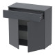 Комод в гостиную Doros Рон 2 80х38х100 см Графит (DRS-011295) - фото 5
