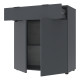 Комод в гостиную Doros Рон 2 80х38х100 см Графит (DRS-011295) - фото 4