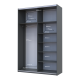 Шкаф-купе двухдверный Doros G-Caiser 160х60х240 см Графит (DRS-011035) - фото 5