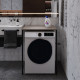 Стеллаж полка Бафрум 401 Ferrum-decor для стиральной машины 90x70,5x60,5 Черный металл ДСП Дуб Кремона Канолло 16 мм (FRD-107573) - фото 3