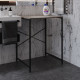 Стеллаж полка Бафрум 401 Ferrum-decor для стиральной машины 90x70,5x60,5 Черный металл ДСП Дуб Кремона Канолло 16 мм (FRD-107573) - фото 1