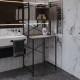 Стеллаж полка Бафрум 404 Ferrum-decor для стиральной машины 178x70,5x60,5 Черный металл ДСП Дуб Кремона Канолло 16 мм (FRD-107603) - фото 5