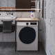 Стеллаж полка Бафрум 401 Ferrum-decor для стиральной машины 90x70,5x60,5 Черный металл ДСП Дуб Сонома 16 мм (FRD-107353) - фото 3