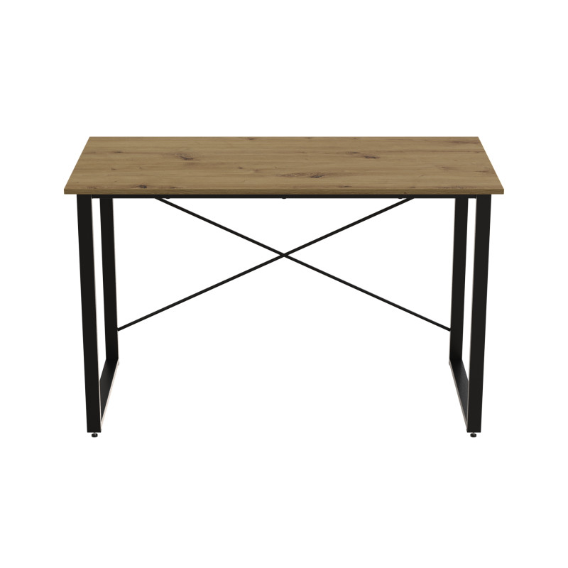 Компьютерный стол Ferrum-decor Дейв 75x140x60 черный ДСП Дуб Артизан 16мм (FRD-107053)